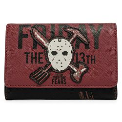 LOUNGEFLY FRIDAY THE 13TH JASON MASK TRI-FOLD WALLET - 671803384712
