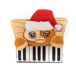 LOUNGEFLY GREMLINS GIZMO HOLIDAY KEYBOARD COSPLAY ZIP AROUND WALLET - 671803384897