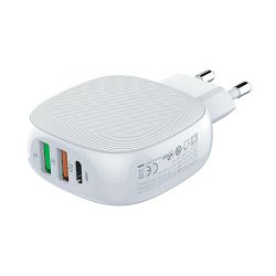 MOYE VOLTAIC USB CHARGER PD TYPE-C QC 3.0 220V 28.5W WHITE + PD LIGHTNING CABLE - 8605042603985