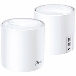 TP-Link AX1800 Deco X20 (2-pack), Whole Home Mesh Wi-Fi 6, 574Mbps/1201Mbps (2.4GHz/5GHz), 802.11ax/ac/n/a/b/g, 2×G-LAN, Deco App