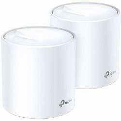 AX5400 Whole Home Mesh Wi-Fi System, Wi-Fi 6, 2402Mbps (4 streams) at 5GHz and 574Mbps (2 streams) at 2.4GHz, 2 Gigabit ports of each unit, support OFDMA, MU-MIMO, 802.11k/v/r seamless roaming, suppor