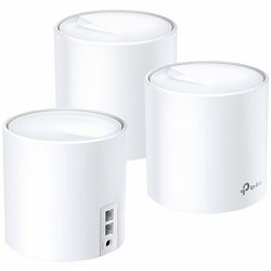 AX5400 Whole Home Mesh Wi-Fi 6 System SPEED: 574 Mbps at 2.4 GHz + 2402 Mbps at 5 GHz SPEC: 4× Internal Antennas, 2× Gigabit Ports (WAN/LAN auto-sensing),  4 Streams for 5 GHz FEATURE: Deco App, Route