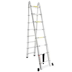 ProScope teleskopske ljestve (Preklopne) #DLT708F (2x8 stepenica / 237-500 cm) + stabilizator - PRO