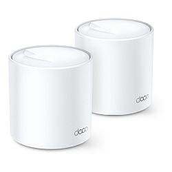 TP-Link AX1800 Deco X20 (2-pack), Dual-Band Mesh Wi-Fi 6, 574Mbps/1201Mbps (2.4GHz/5GHz), 802.11ax/ac/n/a/b/g, 2×G-LAN, Deco App