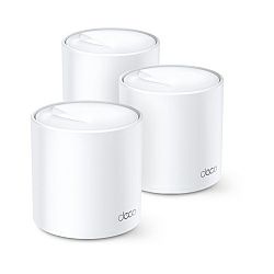 TP-Link AX1800 Deco X20 (3-pack), Dual-Band Mesh Wi-Fi 6, 574Mbps/1201Mbps (2.4GHz/5GHz), 802.11ax/ac/n/a/b/g, 2×G-LAN, Deco App