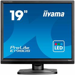 IIYAMA Monitor LED E1980S-B1 19" 1280 x 1024 5:4 250 cd/m 5ms VGA DVI tilt