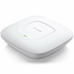 TP-Link Wireless N Ceiling/Wall Mount Access Point, 300Mbps at 2.4Ghz, 802.11b/g/n, 1 10/100Mbps LAN, Passive PoE Supported, Centralized Management, Captive Portal,  AP Mode, Multi-SSID, Cluster mode,
