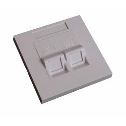 EuroLan modular wall sockets UTP into a wall (without keystones )