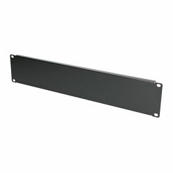 Extralink 2U 19" Front Blank Panel, Black