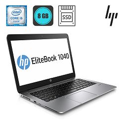HP EliteBook Folio 1040 G2 Core i5-5300U, 8GB, 256GB SSD, WinPro