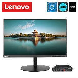 U DOLASKU - Lenovo ThinkCentre M710q G4400, 8GB DDR4, 256GB SSD + 22'' monitor