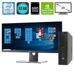 HP Workstation Z240 i7-6700 + Dell U2917w 29''