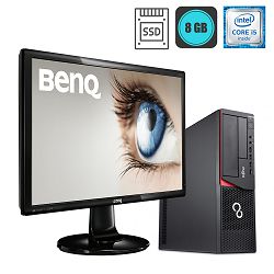 Fujitsu Esprimo E920 i5, 8GB, 240GB SSD + 24'' monitor