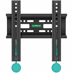 ONKRON Fixed TV Wall Mount for 17 to 43-inch Flat Panel TVs Digital Panels 30 kg, Black