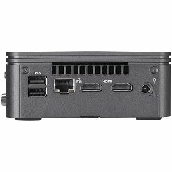 GIGABYTE BRIX HDD, Intel Core i3-10110, UHD Graphics 620, 2xDDR4 SODIMM 2666Mhz (Max. 64GB), 1xM.2 slot, 1x2.5" slot, 2xHDMI, 5xUSB3.2, 1xUSB Type-C, 1xRS232, Intel 1GbE, Intel 3168 WiFi+BT, VESA Brac