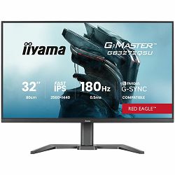 IIYAMA Monitor LED GB3272QSU-B1 31.5" Fast IPS 2560x1440 180Hz 400cd 1000:1 0.5ms 2xHDMI USB Hub height, swivel, tilt