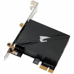 GIGABYTE AORUS AX WiFi PCIEe card, Intel 6E AX210 (6GHz, 5GHz, 2.4GHz), 2400Mbps, BT 5.2, AORUS 2Tx2R antenna