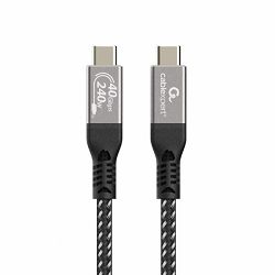 Gembird Premium USB 4 Type-C charging and data cable, 40 Gbps, 240 W, 0.5 m
