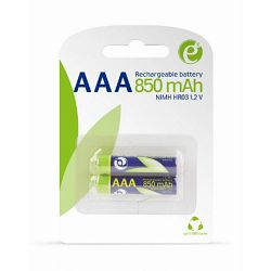 Gembird Rechargeable AAA instant batteries (ready-to-use), 850mAh, 2pcs blister pack