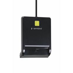 Gembird USB smart card reader, black