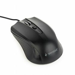 Gembird Wired optical mouse, USB, black, 1.8m cable