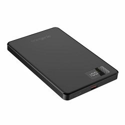 Gembird 15 W Magnetic wireless powerbank with LCD, 5000 mAh, black