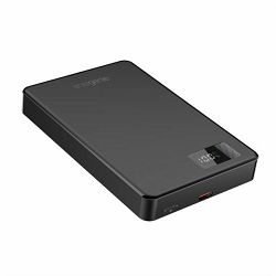 Gembird 15 W Magnetic wireless powerbank with LCD, 10000 mAh, black