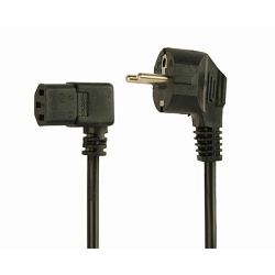 Gembird Power cord (right angled C13), 1.00 mm2, 10 A, 1.5 m
