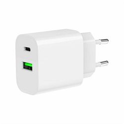 Gembird 2-port 20 W USB fast charger, white