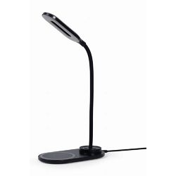 Gembird Desk lamp with wireless charger, black