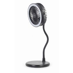 Gembird Desktop fan with lamp and wireless charger