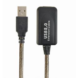 Gembird Active USB 2.0 extension cable, 5m, black