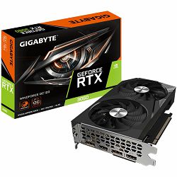 GIGABYTE Video Card NVidia GeForce RTX 3060 WINDFORCE 12G, GDDR6 12GB/192bit, PCI-E 4.0, 7680x4320 550W DisplayPort 1.4a *2 HDMI 2.1 *2