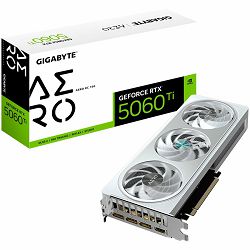 GIGABYTE Video Card NVidia GeForce RTX 5060 Ti AERO OC 16G (16GB GDDR7/128bit, PCI-E 5.0, 1x 8Pin Power connector, Recommended PSU 650W, 3xDP, 1x HDMI)