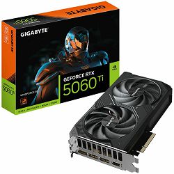 GIGABYTE Video Card NVIDIA GeForce RTX 5060 Ti WINDFORCE 8G (8GB GDDR7/128bit, PCI-E 5.0, 1x 8Pin Power connector, Recommended PSU 650W, 3xDP, 1x HDMI, Retail)