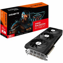 GIGABYTE Video Card AMD Radeon RX 7900 XT GAMING OC 20G, GDDR6 20GB/320bit, PCI-E 4.0 x16, 2xHDMI, 2xDP, 2x8pin, WINDFORCE 3X, Anti-sag bracket, 800W PSU, Retail