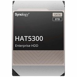 Synology HAT5310-8T 8TB 3.5" HDD SATA 6Gb/s, 512e; 7200rpm, Buffer size : 256MiB, MTTF 2M hours, warranty 5 years