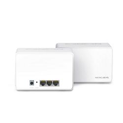 Mercusys Halo H80X(2-Pack) AX3000 Whole Home Mesh WiFi 6, Dual-Band 574Mbps/2402Mbps (2.4GHz/5GHz), 802.11ax/n/b/g 2.4 GHz - 802.11ax/ac/n/a 5 GHz, 3×G-LAN, Mercusys app