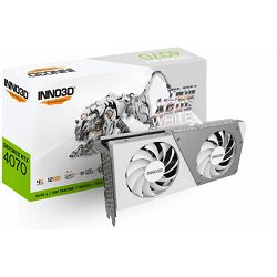 INNO3D GeForce RTX 4070 TWIN X2 OC WHITE, 12GB GDDR6X