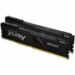 Kingston 16GB 3200MT/s DDR4 CL16 DIMM (Kit of 2) FURY Beast Black, EAN: 740617319903