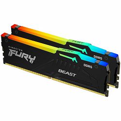 Kingston 32GB 5600MT/s DDR5 CL36 DIMM (Kit of 2) FURY Beast RGB EXPO, EAN: 740617330779