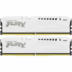 Kingston 64GB 6000MT/s DDR5 CL36 DIMM (Kit of 2) FURY Beast White RGB EXPO, EAN: 740617333480