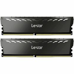 Lexar® 16GB THOR DDR4 3200 UDIMM XMP Memory with heatsink. Dual pack, EAN: 843367128709