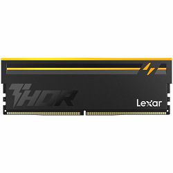 Lexar THOR 2.0 16GB DDR5 6000 CL36 1.3V Memory with heatsink and RGB lighting, Black Color, Single pack