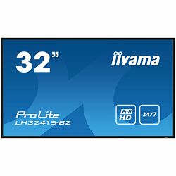 IIYAMA LFD LH3241S-B2 32" Full HD professional large format display with USB media playback 350 cd/m2 1200:1 8ms 24/7 landscape, portrait