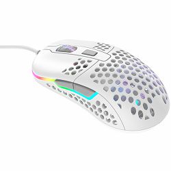 XTRFY M42 RGB, Ultra-light Gaming Mouse, Pixart 3389, Modular shell, White