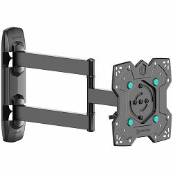 ONKRON Full Motion TV Wall Mount for 17– 43 Inch LCD LED Flat Screens up to 35 kgs, Black