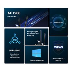 MERCUSYS AC1200 High Gain Wireless Dual Band USB Adapter