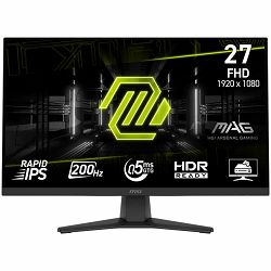 MSI MAG 272F, 27", FHD, Rapid IPS, 200Hz, 0.5ms, AMD FreeSync Premium, HDR Ready, 2x HDMI 2.0b, 1x DP 1.2a