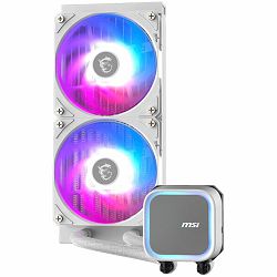 MSI CPU Cooler MAG CORELIQUID A13 240, 2x120mm Pre-installed ARGB Daisy Chain Fans, 500-2000RPM Fans, Copper Base Intel LGA 1700/1851, AMD AM5/AM4, 3Y Warranty, Black